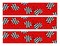 Race car finish flags cake border 3 Strips 2.5x10.5 inchs in size